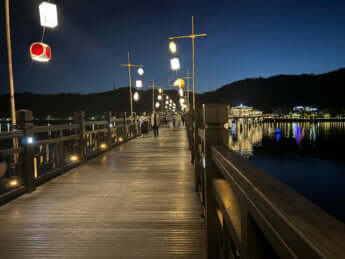 ライトアップが美しい