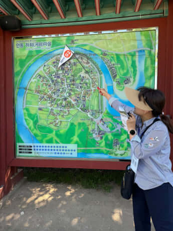 世界遺産に登録された安東河回村