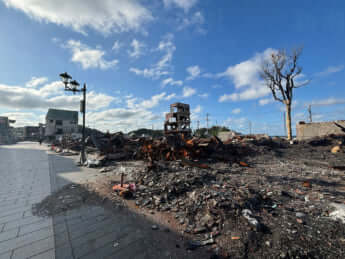 輪島朝市の火災現場_13