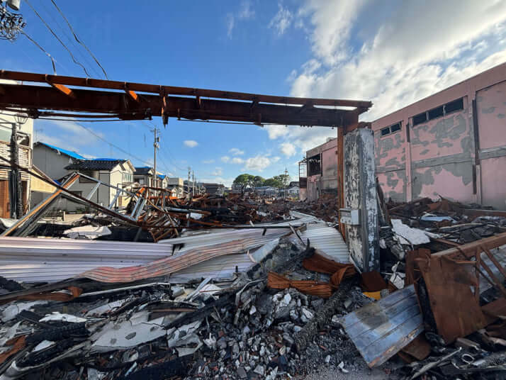 輪島朝市の火災現場_14