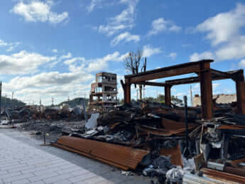 輪島朝市の火災現場_4