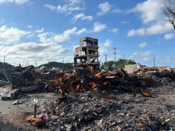 輪島朝市の火災現場_6