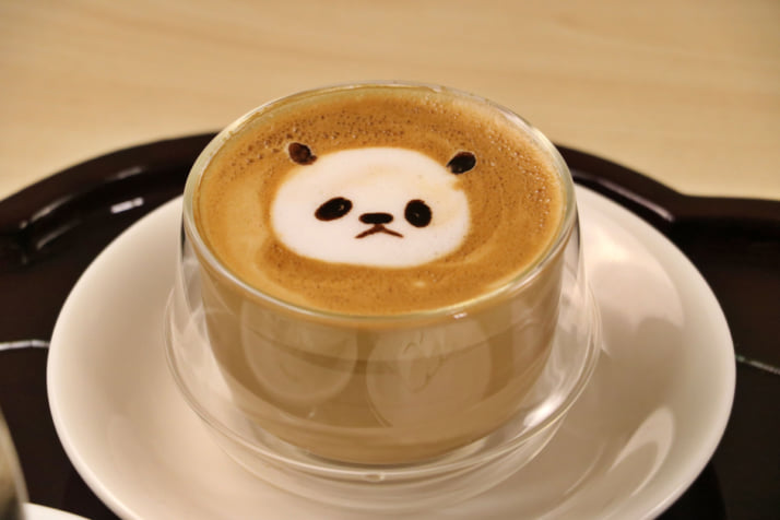 かわいすぎる「パンダコーヒーゼリー」【写真提供：日本将棋連盟】