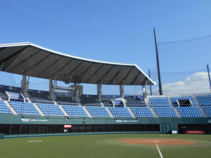 ホークススタジアム筑後のグランド