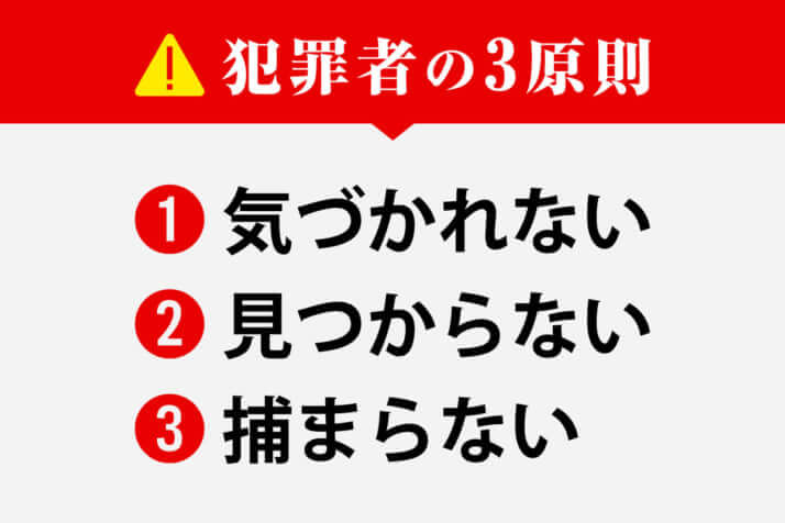 犯罪者の3原則