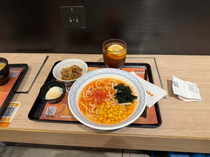 吉野家の「桜海老うどん」