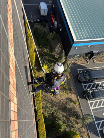 窓ガラス清掃員