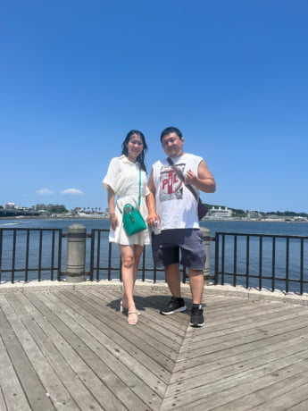 田馬場貴裕さん、有泉香代さん