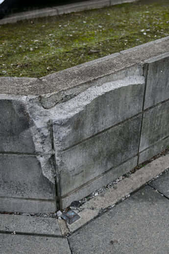 ひき逃げ事件の現場