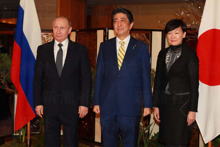 安倍晋三、阿部昭恵、プーチン氏