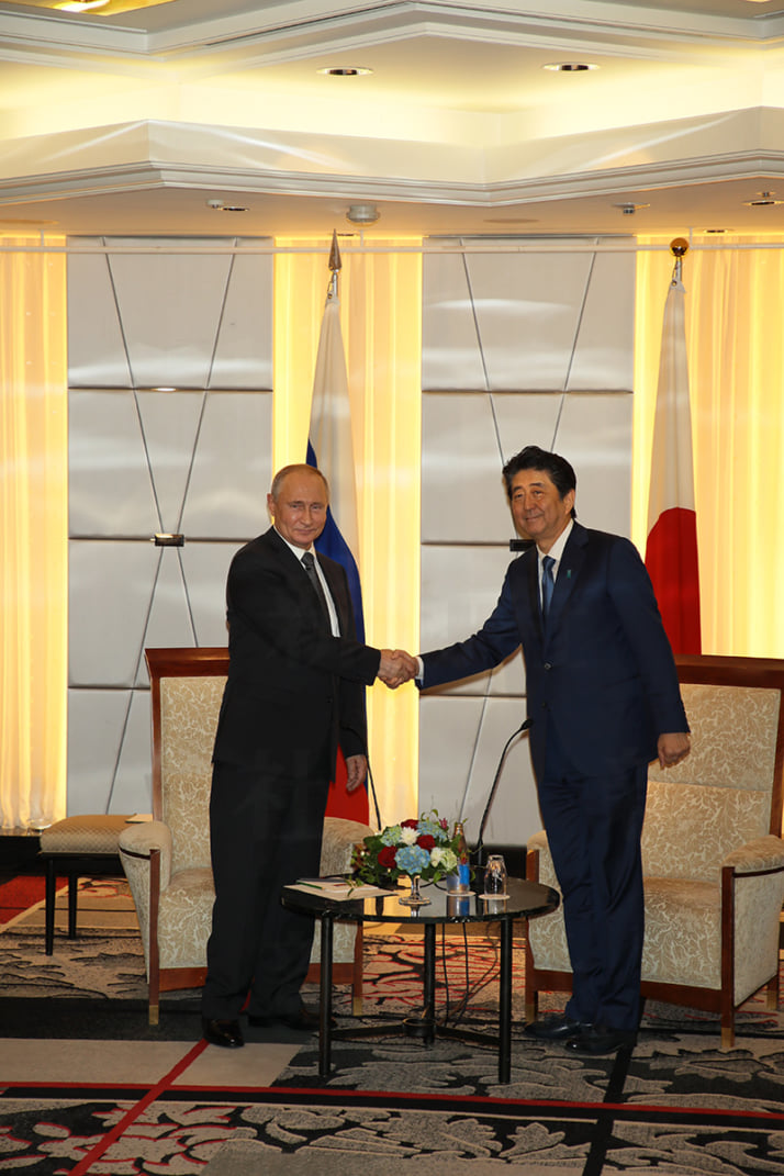 安倍晋三、プーチン