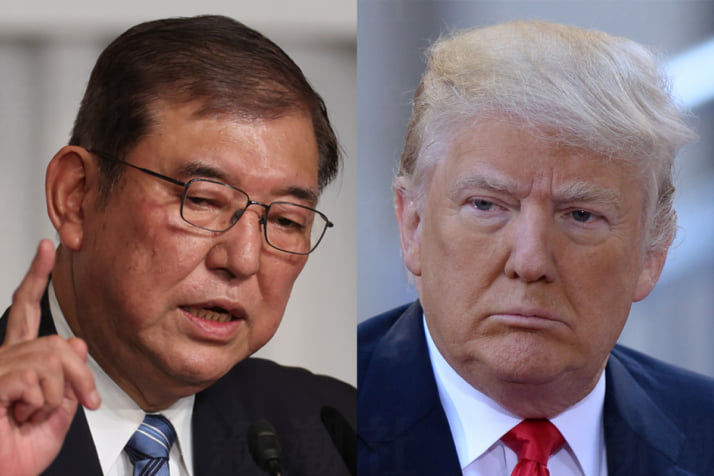 石破茂、ドナルド・トランプ