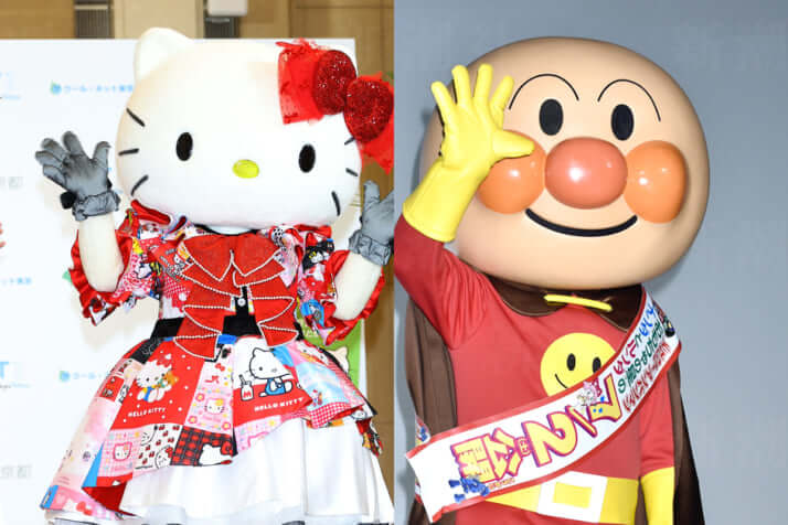 キティ、アンパンマン
