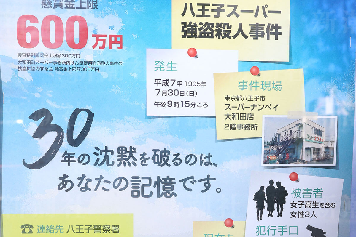 未解決事件の捜査資料