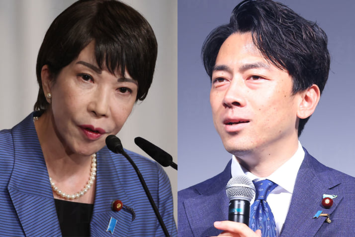 高市早苗、小泉進次郎