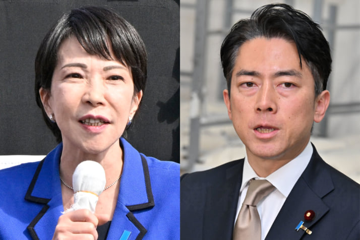 高市早苗、小泉進次郎