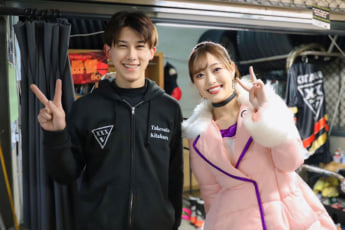 北原岳哲さん、上川瑠佳さん