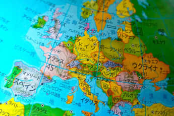 ヨーロッパの地図