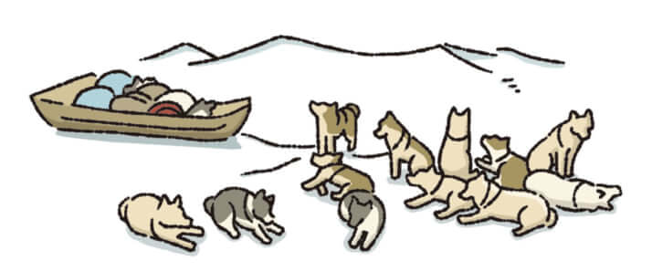 犬橇イラスト