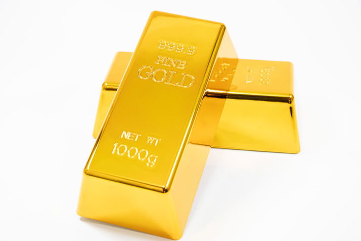 金の延べ棒イメージ