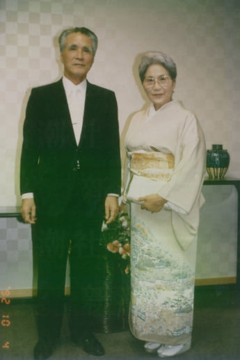 村山富市、ヨシエ夫人