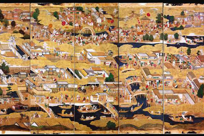 豊臣期大坂図屏風（部分）