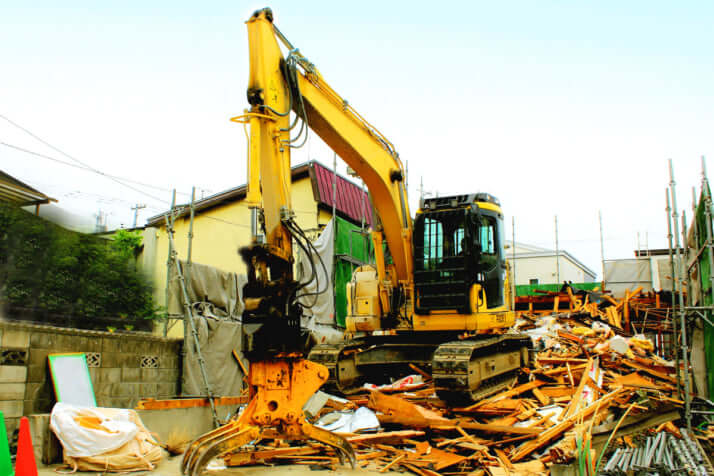 解体工事現場