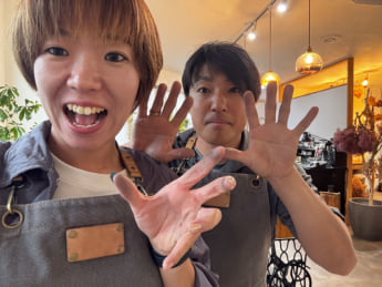 五味田奈穂さん、蠣崎藍道さん