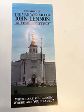 チャップマンの告白が載ったパンフレット