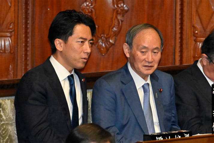 小泉進次郎、菅義偉