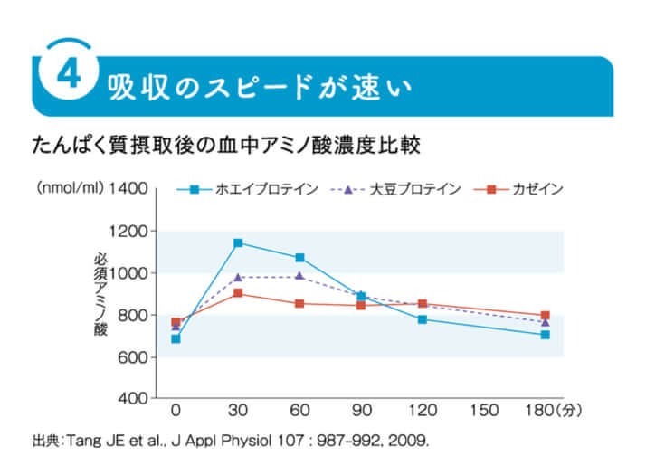 吸収のスピードが速い