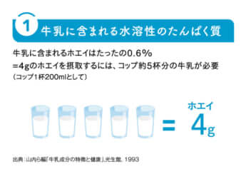 牛乳に含まれる水溶性のたんぱく質