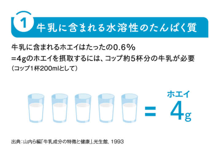 牛乳に含まれる水溶性のたんぱく質