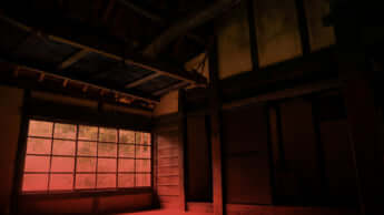 薄暗い部屋イメージ