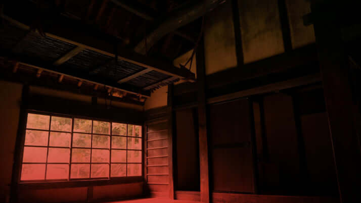 薄暗い部屋イメージ