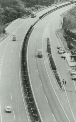 誘拐犯Aが事故に遭った現場