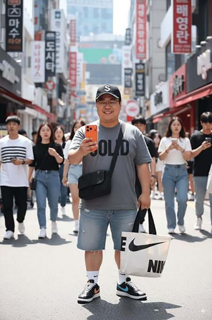 スマホを持つ男性イメージ