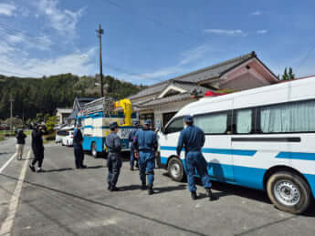 捜索中の現場近辺