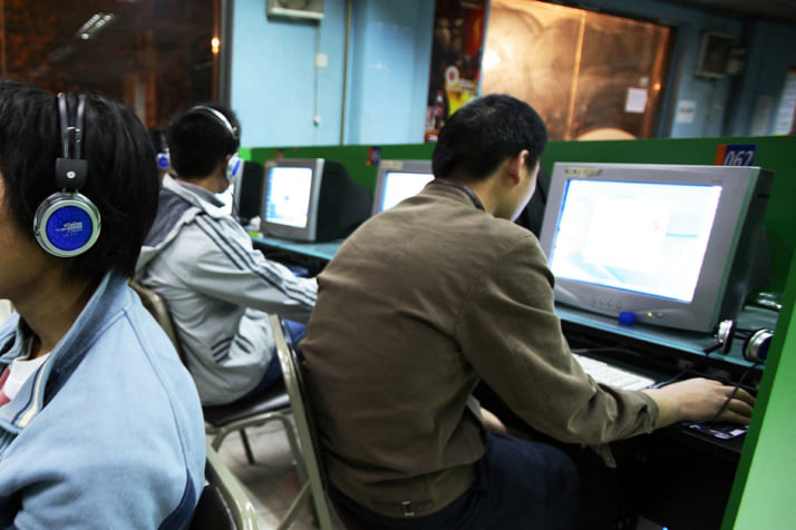 北京のインターネットカフェ