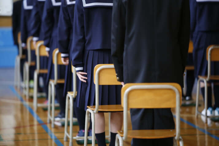 卒業式の風景イメージ