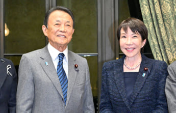 麻生太郎、高市早苗