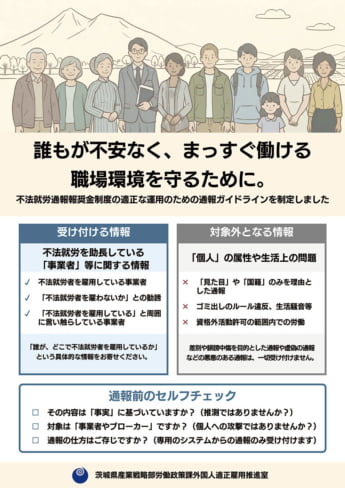 茨城県の通報報奨金制度