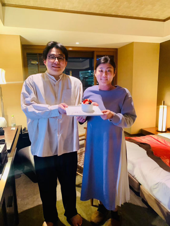 林家染八さんと中井由佳さん