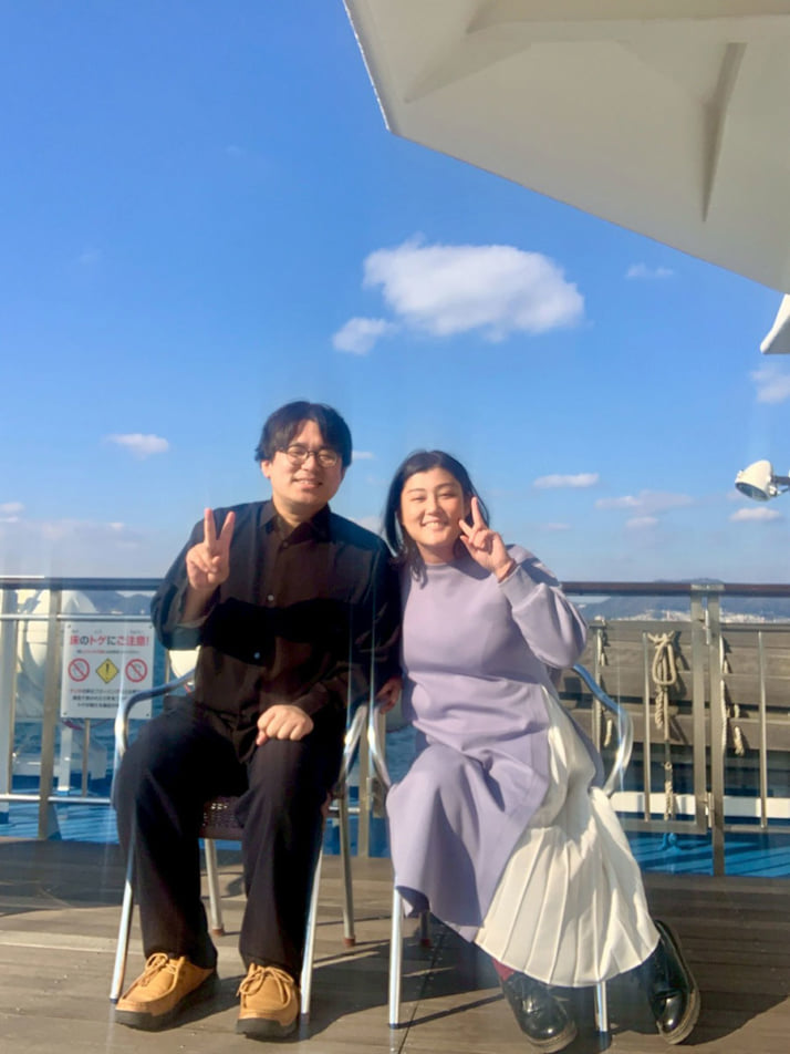林家染八さんと中井由佳さん