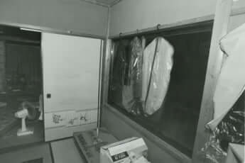 逮捕された男の自宅