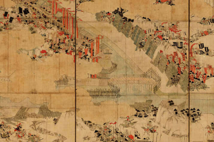 大坂冬の陣図屏風