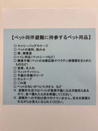 ペット同伴避難所4