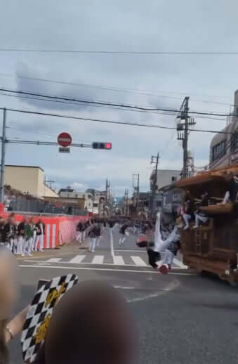 だんじり祭り事故動画1