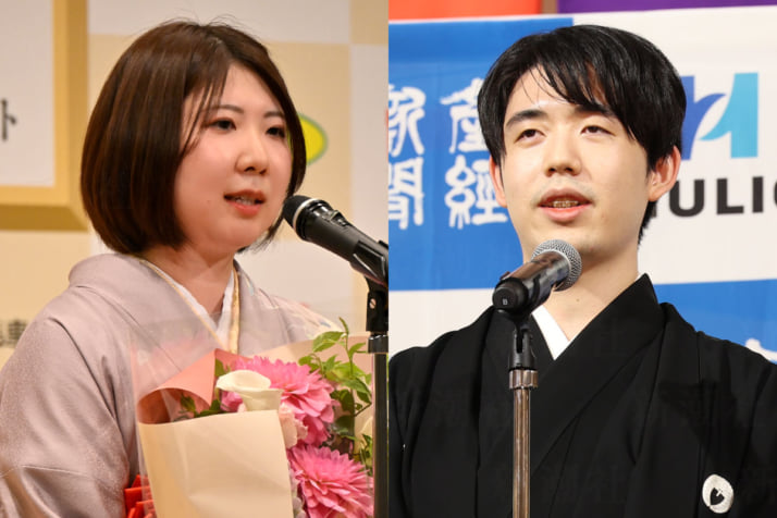 西山朋佳、藤井聡太